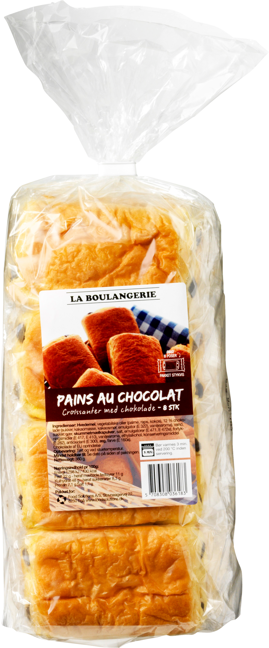 La Boulangerie - Pains au Chocolat (8 stk)